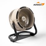 KOVEA Wireless Air Circulator ALPHA | 6000mAh | BLDC Motor | 4-Speed | 360° Rotation | Wall/Stand Mount | Ambient Light | Low Noise <60dB